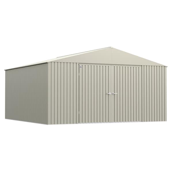 Arrow Storage Products Elite Galvalume Steel Premium Shed Storage Shed, 14 ft x 14 ft, Anthracite EG1414CG - main